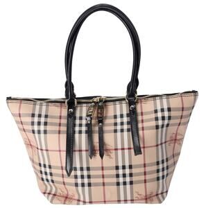 Burberry Small Salisbury Tote Bag Haymarket Check PVC Coated Canvas